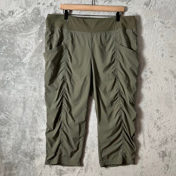 Prana Koen Capris Green Size XXL Hiking Gorpcore - Picture 1 of 7